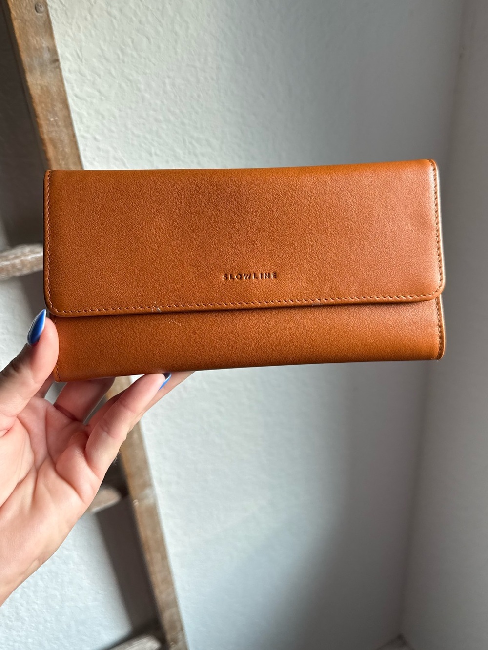Slowline Cognac Leather BillFold Wallet NEW